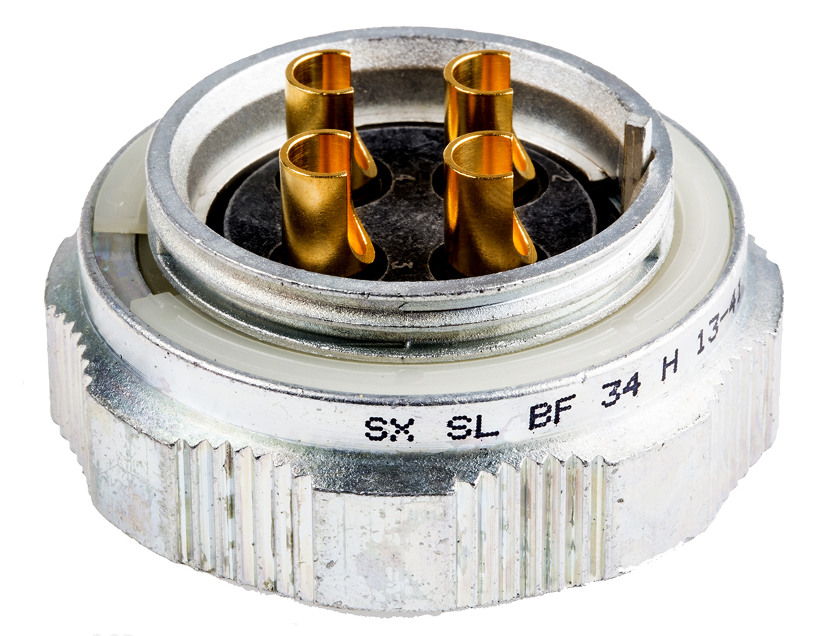 Amphenol Socapex Circular Connector, 4 Contacts, Cable, Standard Connector, Socket, Female, IP67, SL61 Series
