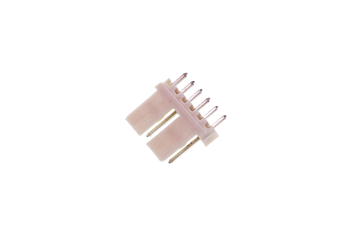 Molex Mini-Latch Series Straight Through Hole Pin Header, 6 Contact(s), 2.5 mm Pitch, 1 Row, Unshrouded