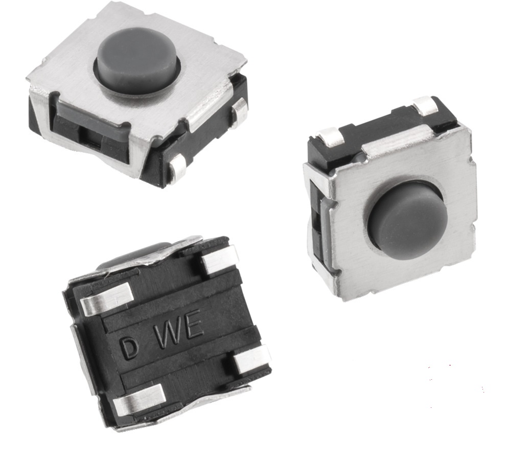 Wurth Elektronik IP67 Grey Tact Switch, SPST 50mA 3mm Surface Mount