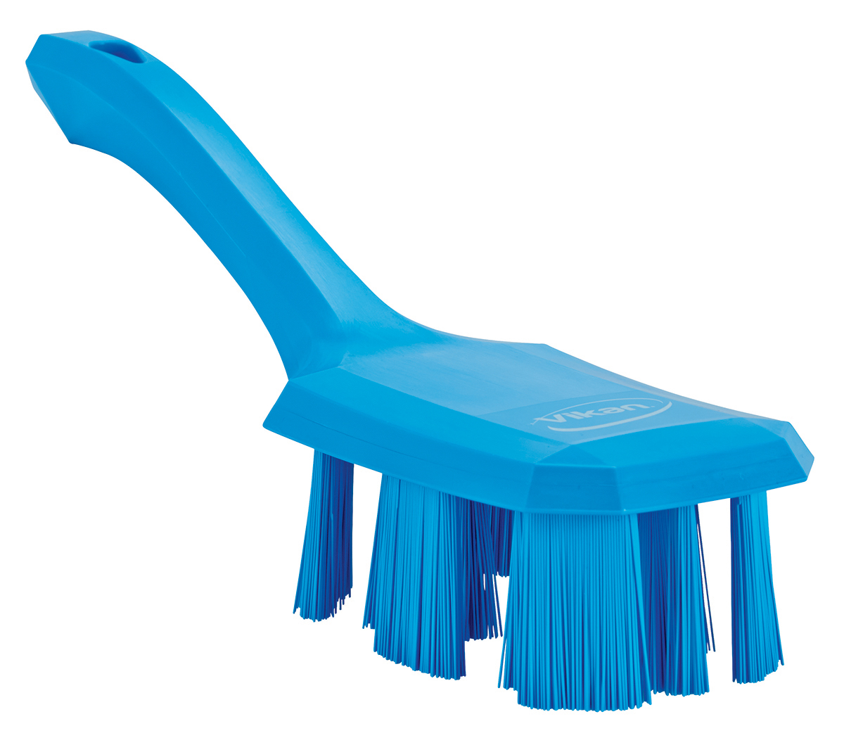 Vikan Hard Bristle Blue Scrubbing Brush, 37mm bristle length, PET bristle material