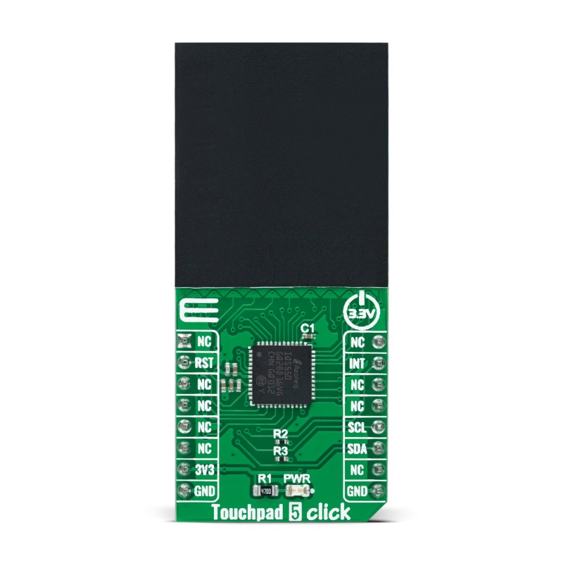 Brand-Rex MIKROE-5199, Touchpad 5 Click Capacitive Touch Screen Development Board, Display Module With IQS550