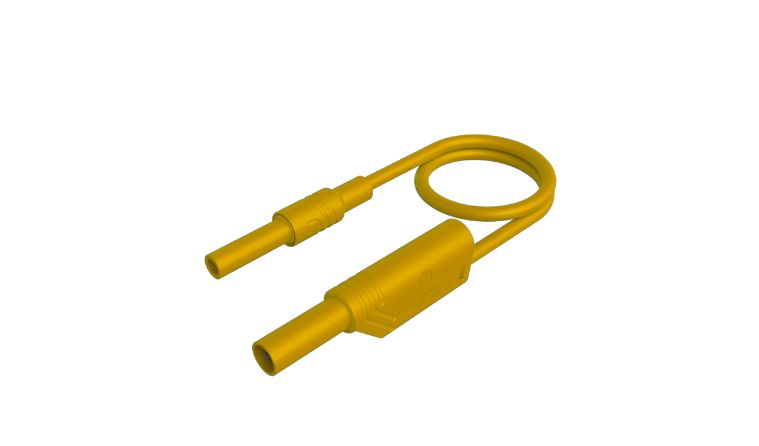 Hirschmann Test & Measurement Test lead, 32A, Yellow, 1m Lead Length