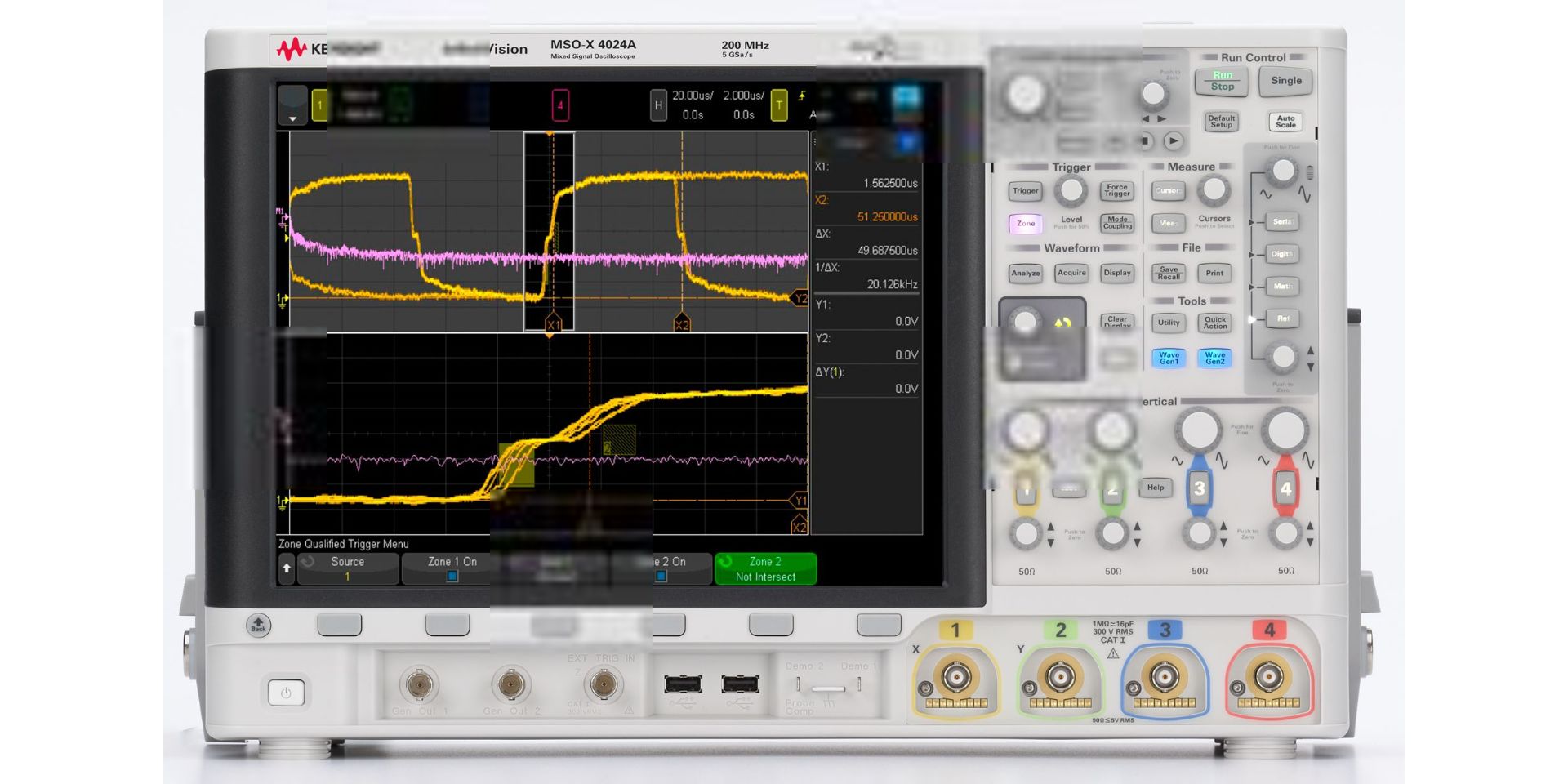 Keysight Technologies MSOX4024G 4000G Series, 200MHz Bench Oscilloscope, 4 Analogue Channels, 16 Digital Channels -