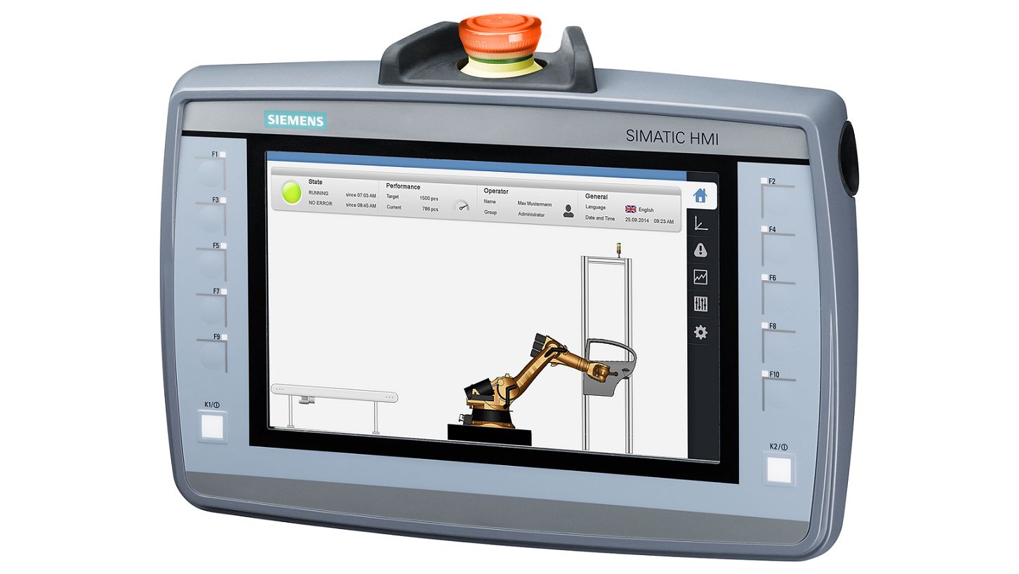 Siemens SIMATIC Series KTP900F Mobile HMI Panel - 9 in, TFT Display, 800 x 480