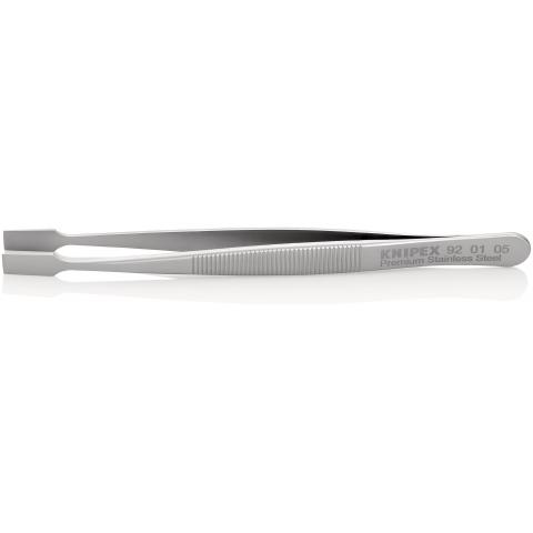 Knipex 120 mm, Stainless Steel, Smooth, Tweezer