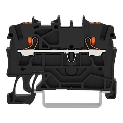 WAGO 2202-1205 TOPJOB S Series Black, 2.5mm², 1-Level, Push In Termination, ATEX, CSA, IECEx