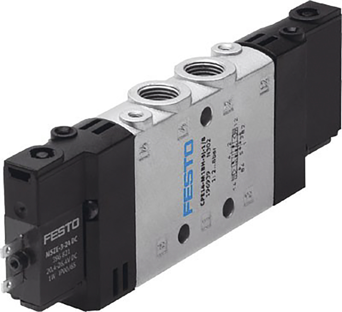 Festo 5/2 Solenoid Pilot Valve - Electrical G 1/8 CPE Series 24V dc, 196939