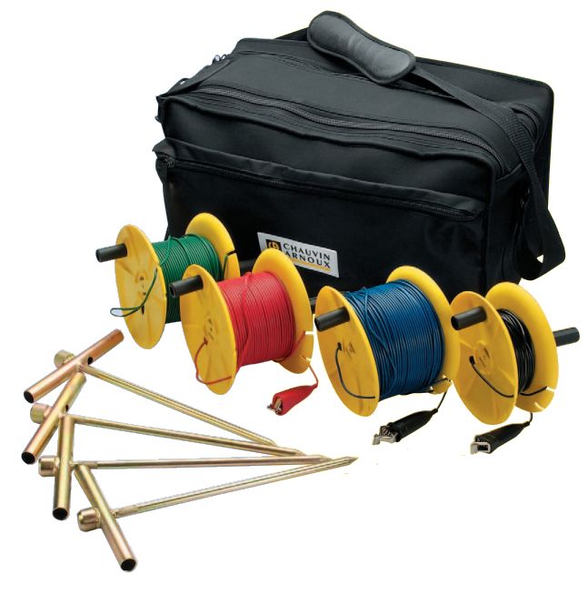 Chauvin Arnoux P01102040 Earth And Resistivity Kit, For Use With Earth Testers