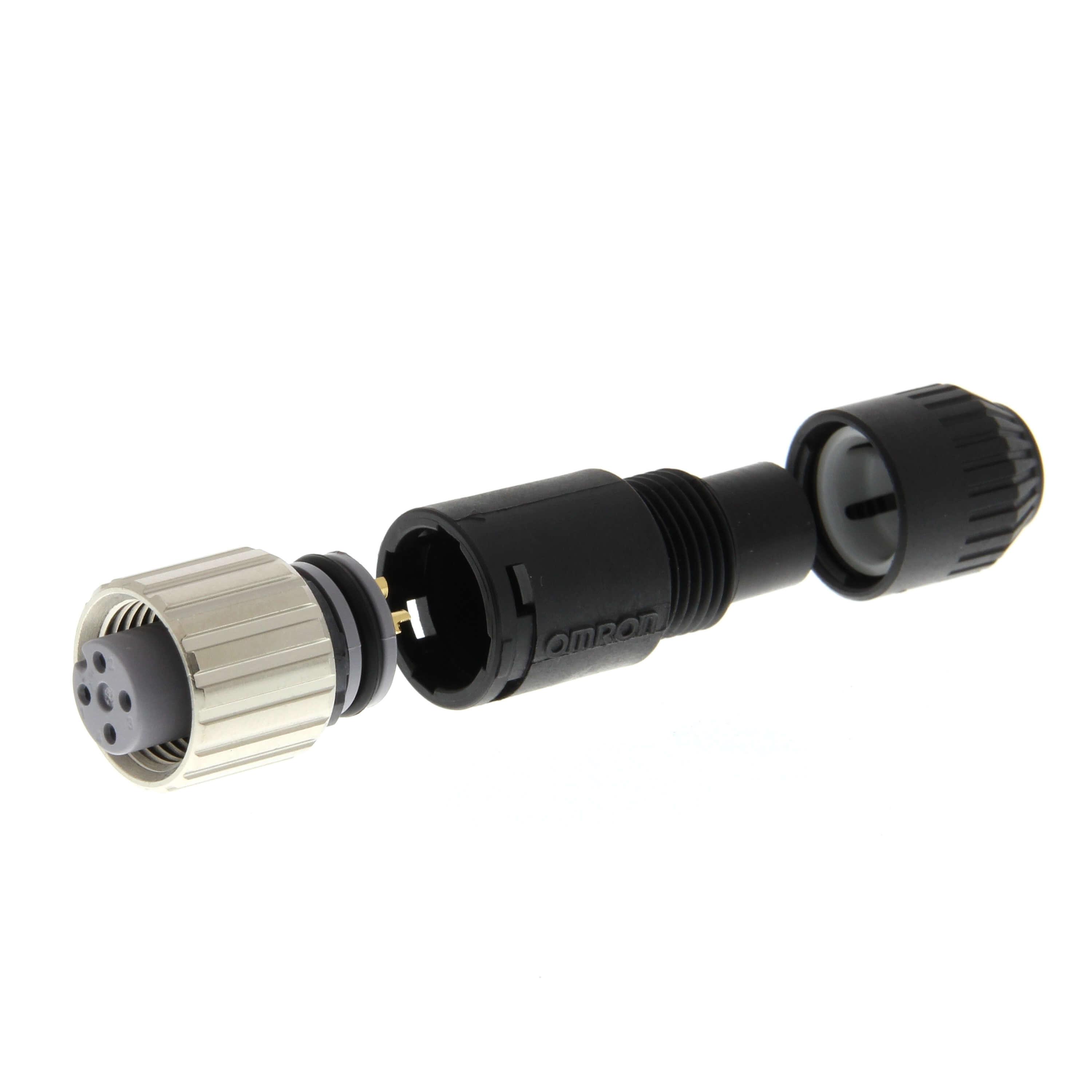 Omron Circular Connector, M12 Connector, Socket, Female, IP67, XS2C Series