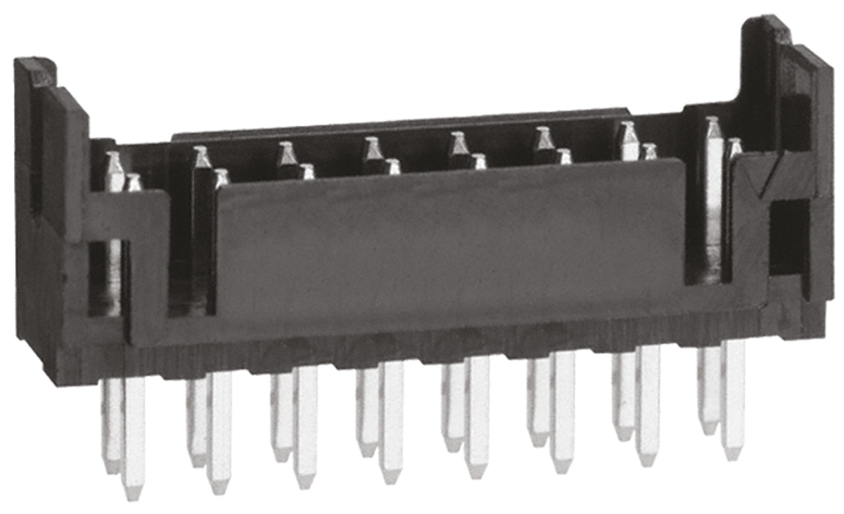 Hirose DF11 Series Straight Through Hole PCB Header, 16 Contact(s), 2 mm Pitch, 2 Row, Shrouded