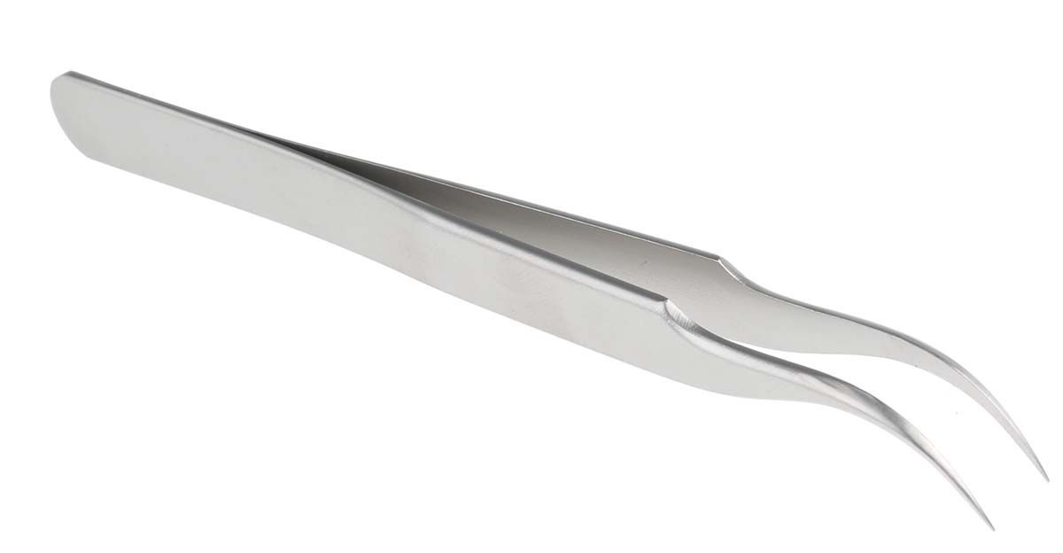 RS PRO 115 mm, Stainless Steel, Tweezers
