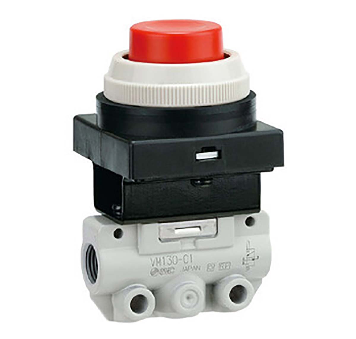 SMC Twist Selector (2 Position) 2/2 Pneumatic Manual Control Valve VM Series, R 1/8, 1/8in, III B