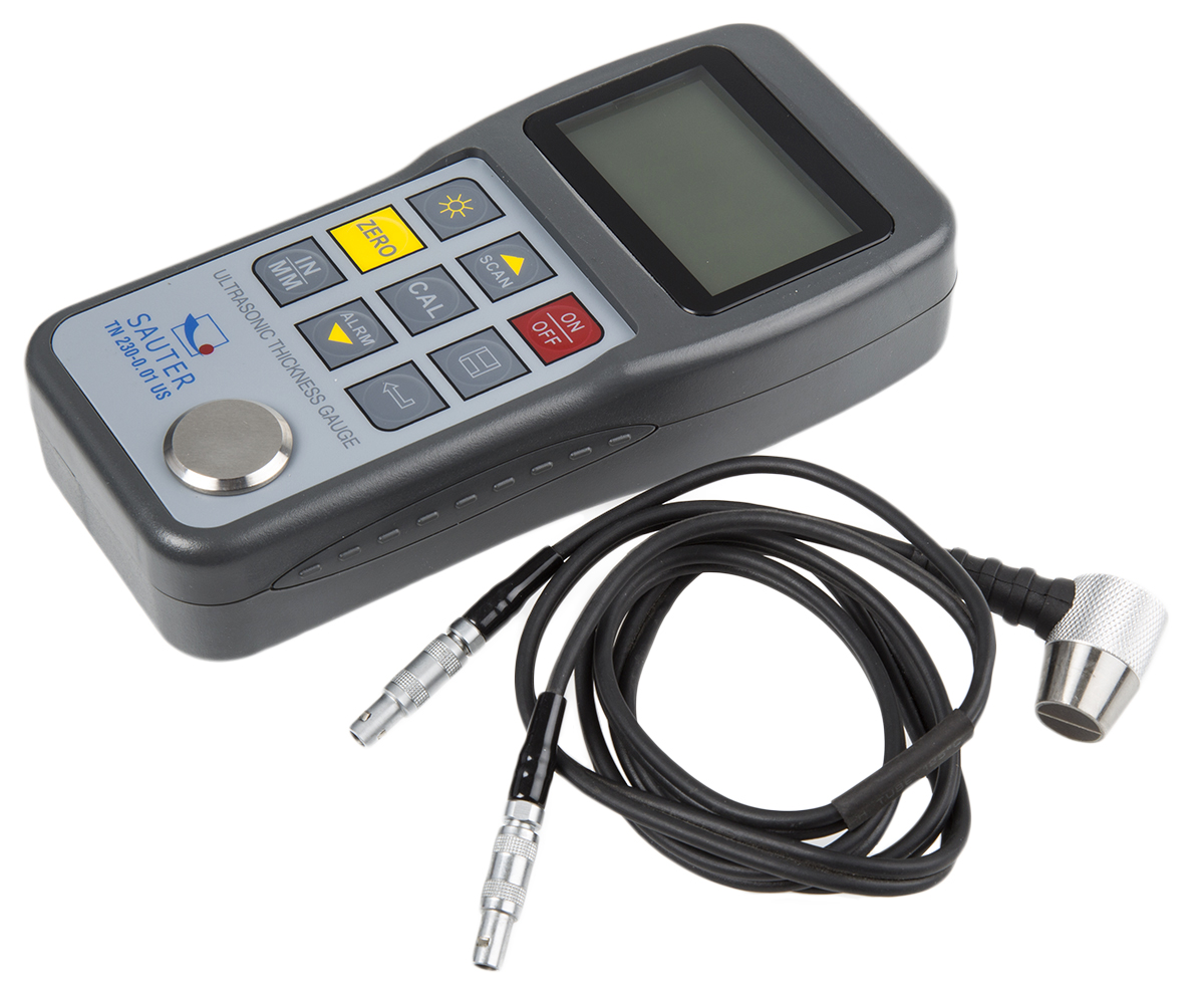 Sauter TN 230-0.01 US Thickness Meter, 1.2mm - 230mm, ±0.5 % Accuracy, 0.01 mm Resolution, Digital Display