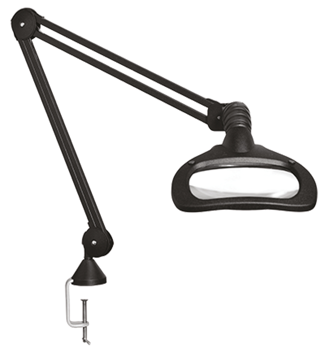 Luxo Wave ESD LED Magnifying Lamp with Table Clamp Mount, 3.5dioptre, 175 x 108mm Lens