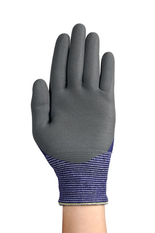Ansell HyFlex 11-561 Work Gloves, Size 8, Nitrile Coating