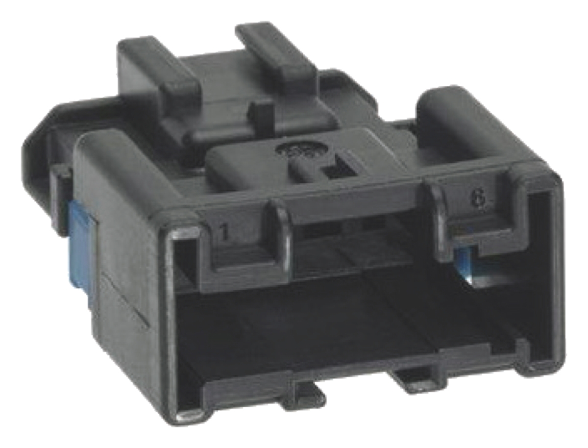 Molex, NSCC Automotive Connector Plug Black Cable Mount 6 Way, Crimp Termination 98825-1061