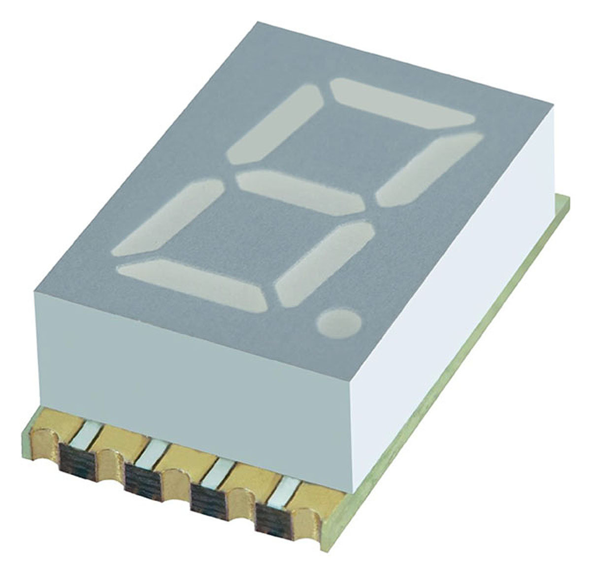 KCSA39-123 Kingbright 7-Segment LED Display, CA Green 19 mcd RH DP 10mm
