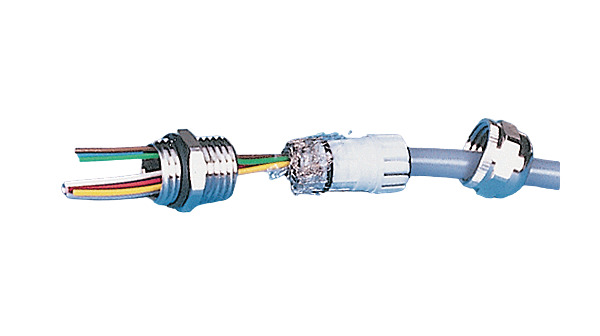 Hummel HSK-M-EMV PG Series Nickel Plated Brass Cable Gland, PG16 Thread, 10mm min., 14mm max., IP68, IP69K