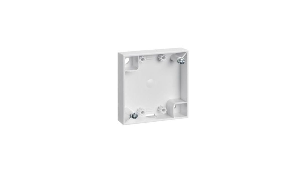 Berker INTEGRO White Back Box, Wall Mount, 1 Gangs, 59.5 x 59.5mm
