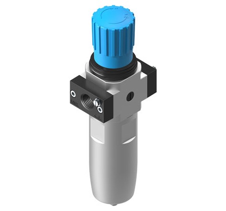 Festo Series D Filter Regulator, 5μm, NPT 1/2, Manual, 20 bar, 5271806