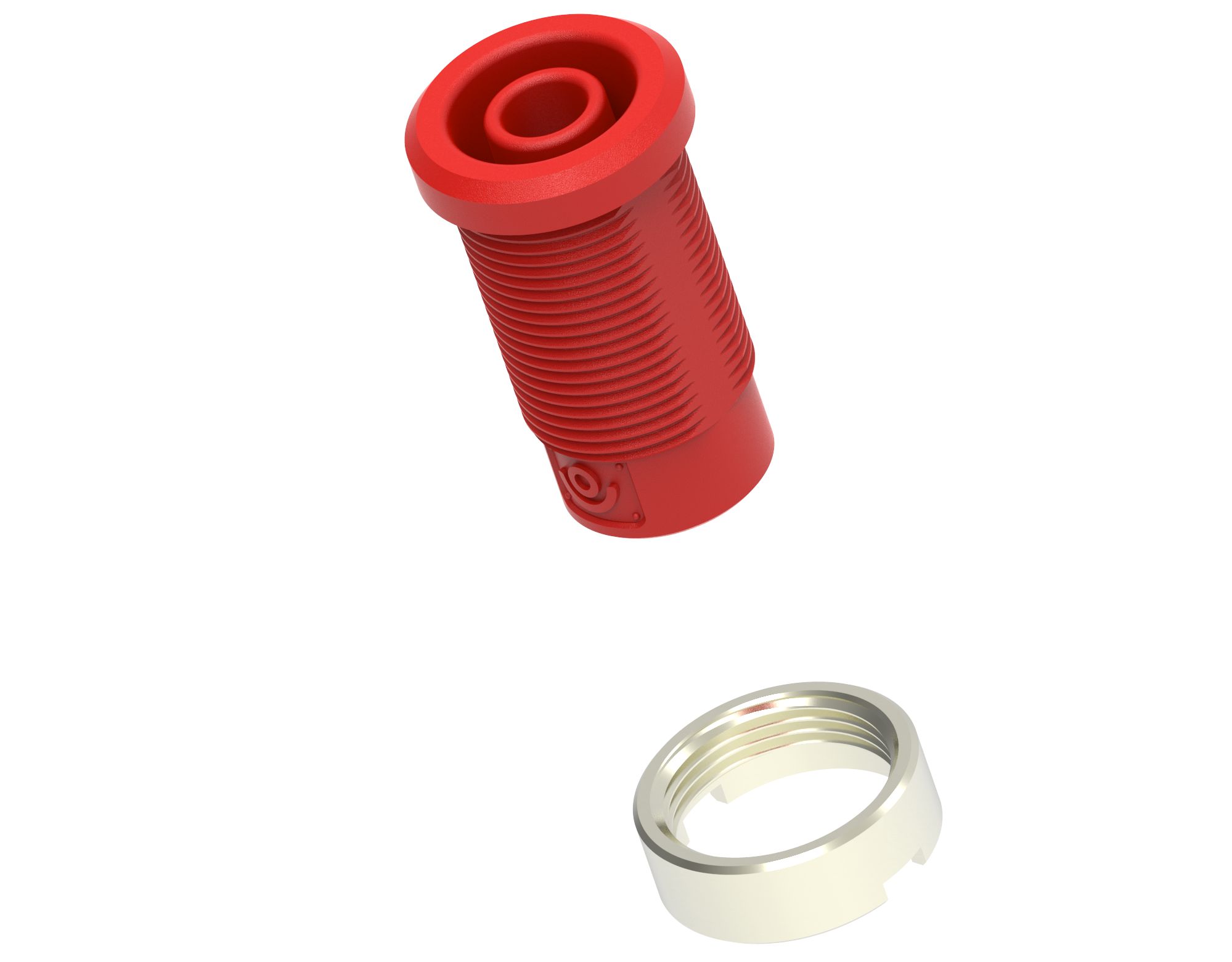 Electro PJP Red Female Banana Socket, 4 mm Connector, M3 Thread Termination, 36A, 1kV, Nickel Plating