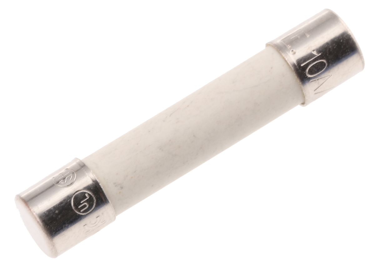 Littelfuse 10A F Ceramic Cartridge Fuse, 6.3 x 32mm