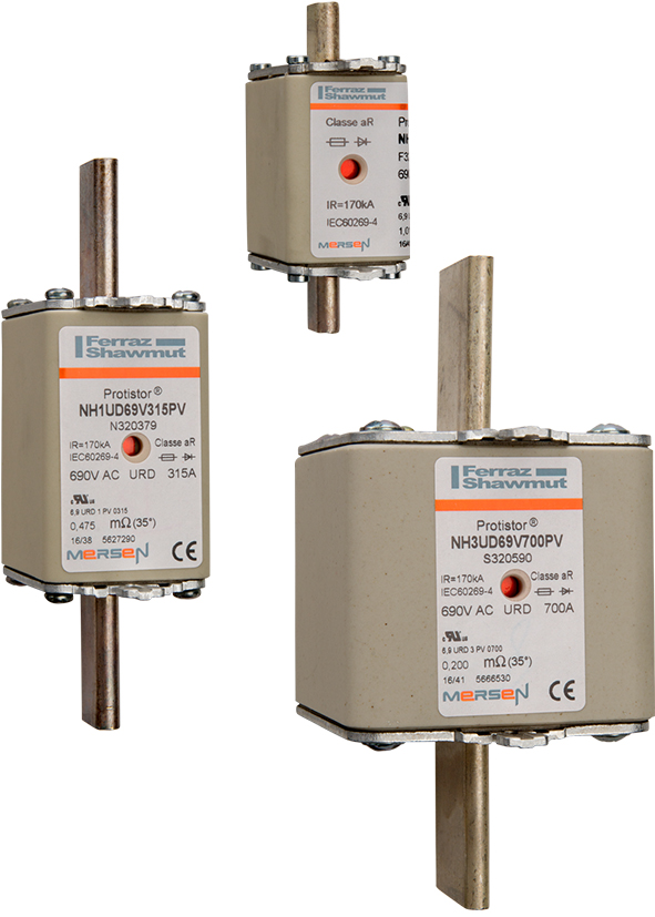 Mersen 160A NH Fuse, NH00, 690V ac