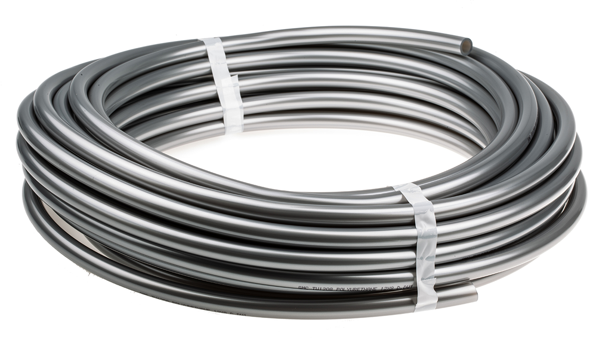 SMC Compressed Air Pipe Silver Polyurethane 12mm x 20m TU Series