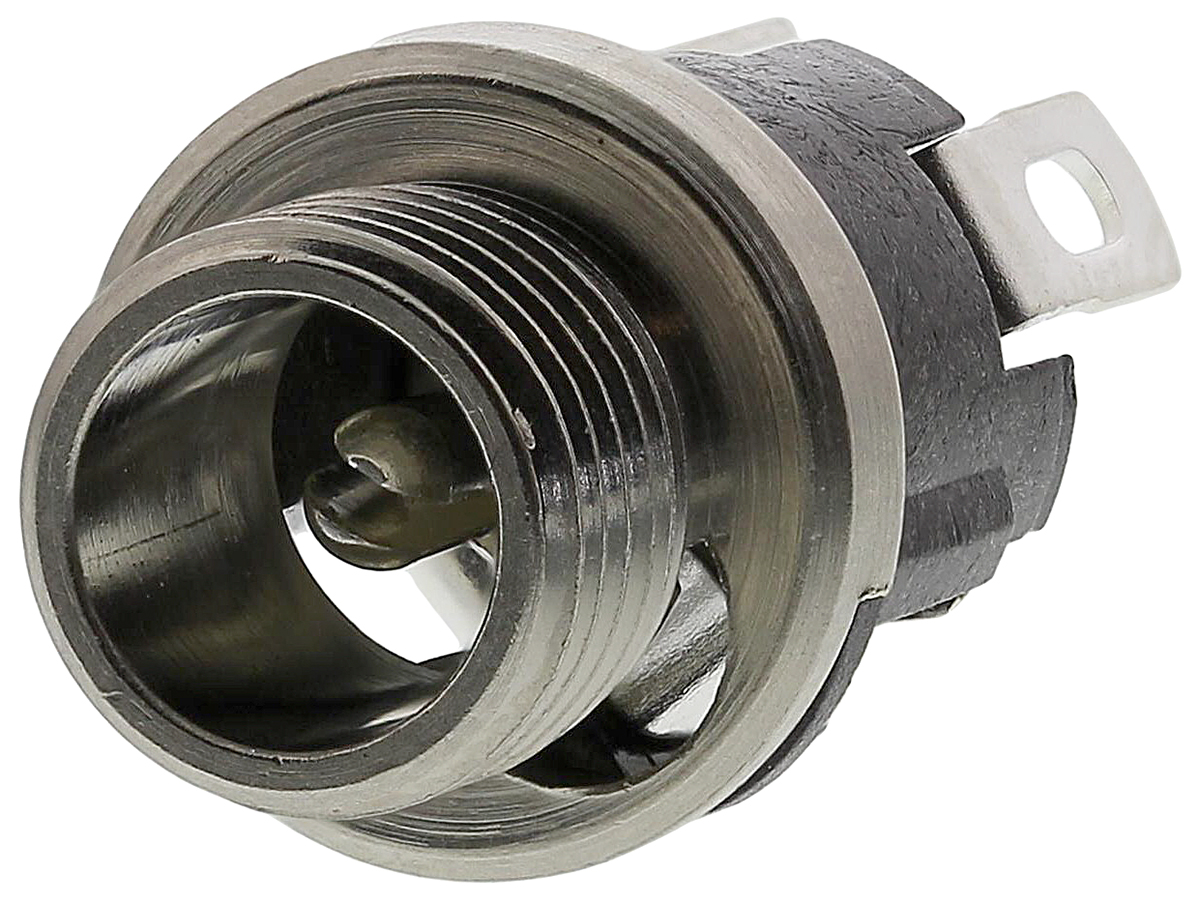 Switchcraft DC Socket Rated At 5.0A, 12.0 V, Panel Mount, Silver