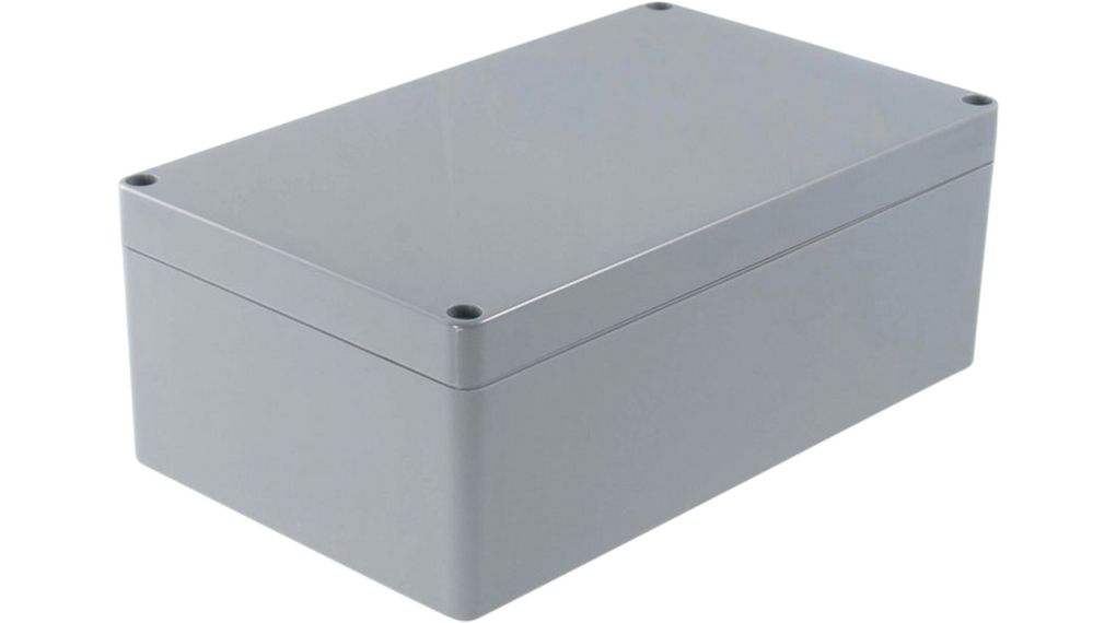 1-Avel RND Series Dark Grey ABS Enclosure, IP65, Dark Grey Lid, 200 x 120 x 75mm