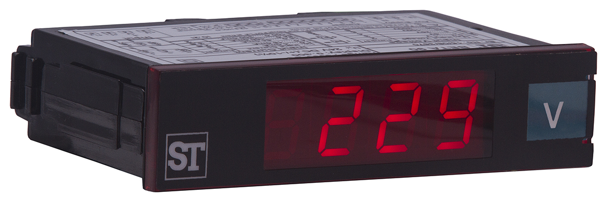 Sifam Tinsley Beta 90 7 Segment Display Digital Panel Multi-Function Meter for DC Voltage, 22.2mm x 92mm