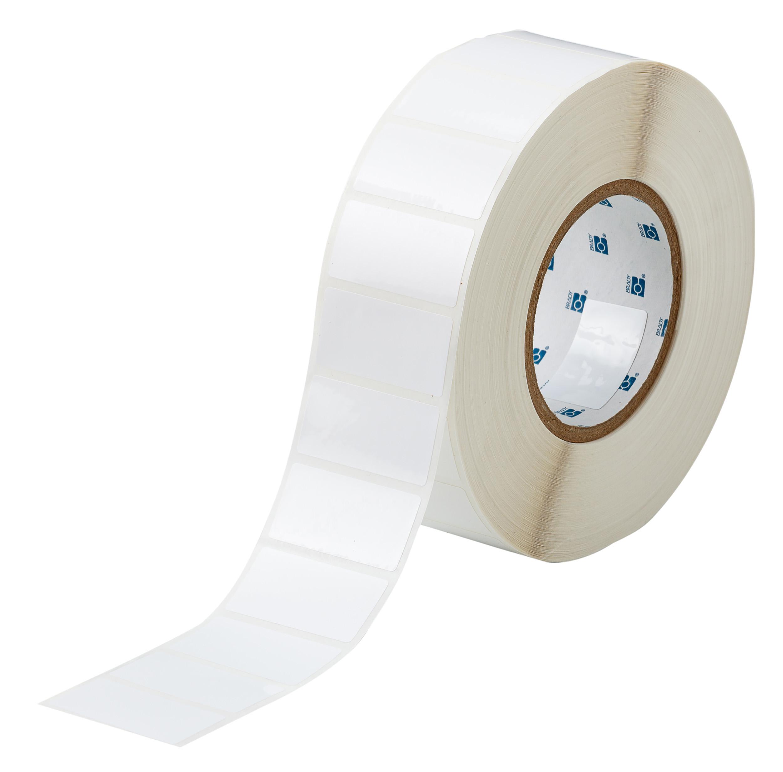 Brady B-483A on White Label Printer Labels, 50.80 mm Width, 25.4mm Label Length