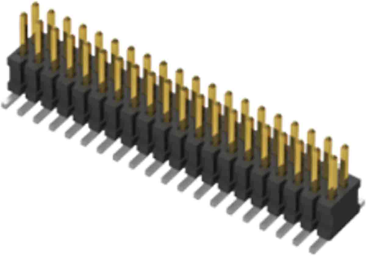 Samtec FTSH Series Vertical Through Hole Pin Header, 10 Contact(s), 1.27 mm Pitch, 2 Row, Unshrouded