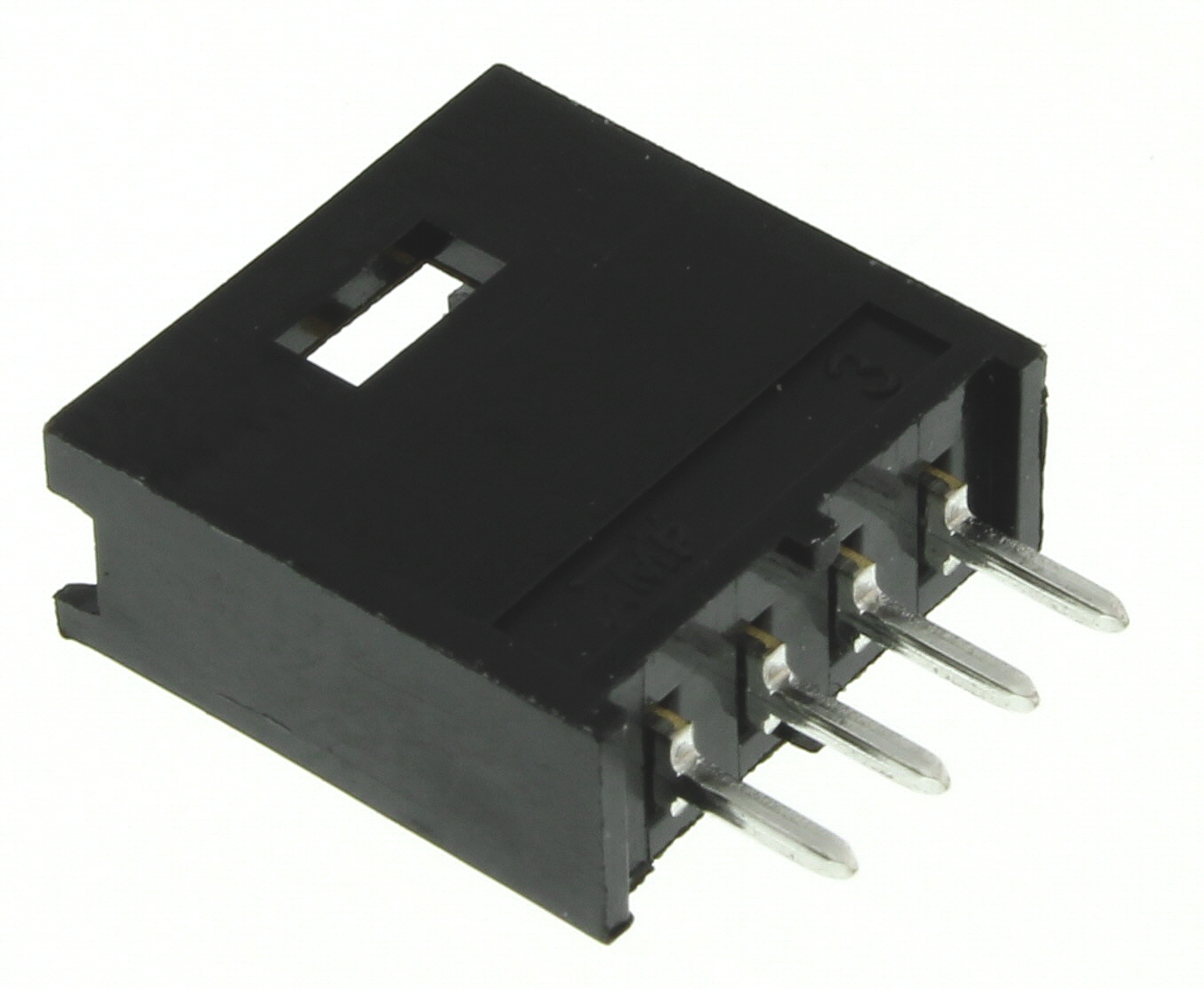 TE Connectivity AMPMODU MOD II Series Straight Through Hole PCB Header, 4 Contact(s), 2.54 mm Pitch, 1 Row, Shrouded