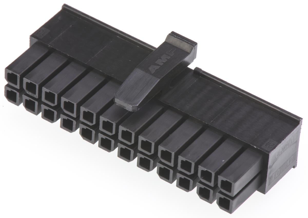 TE Connectivity, Micro MATE-N-LOK Female Connector Housing, 3mm Pitch, 24 Way, 2 Row