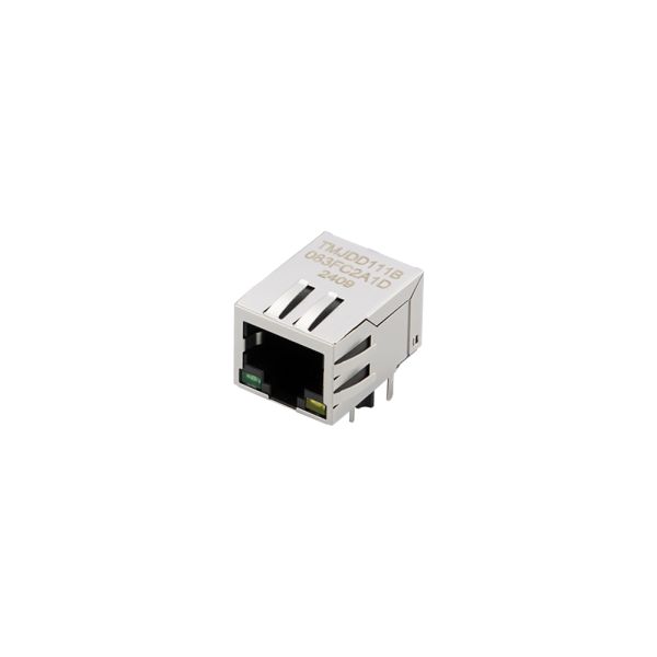 Taoglas TMJDD111B083FC2A1D Series Female Ethernet Connector, Through Hole, Cat5e Right Angle 1 Port 1 -Way
