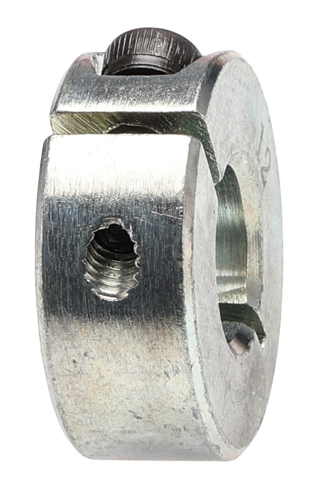 RS PRO Shaft Collar, One Piece, Clamp Screw, Bore 12mm, OD 28mm, W 11mm, Steel