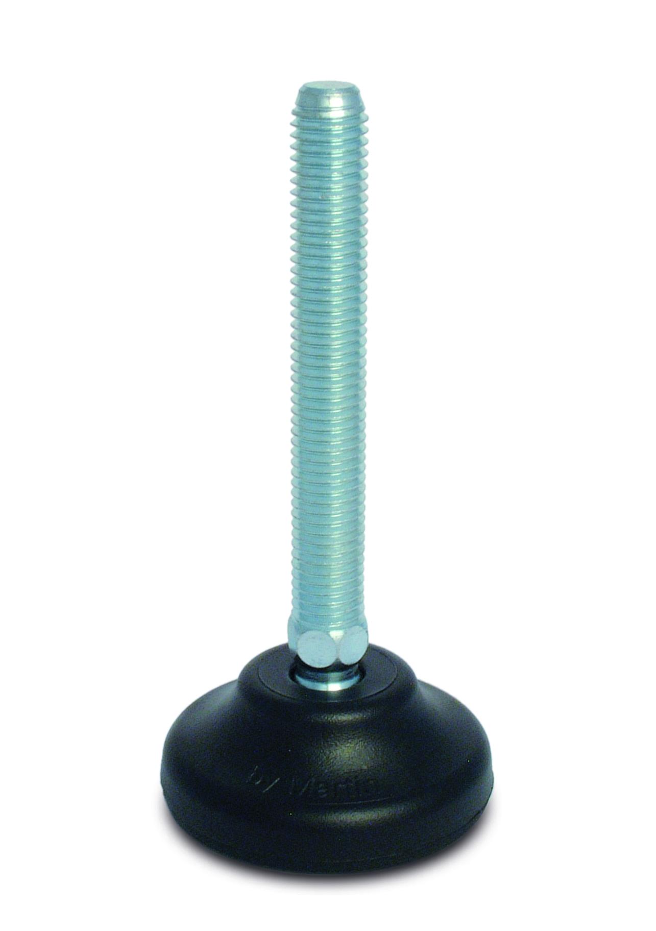 RS PRO M16 65mm Dia. Polyamide Adjustable Foot, 1500kg Static Load Capacity 30° Tilt Angle