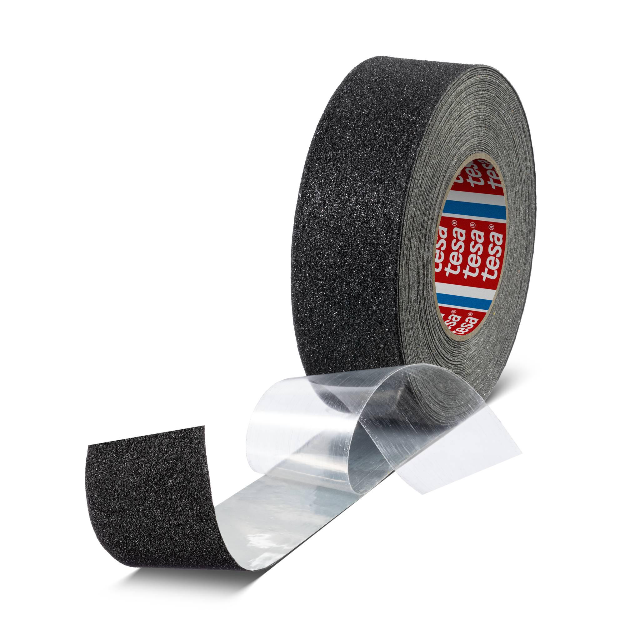 Tesa 60955 Black Aluminium Foil 18m Adhesive Anti-slip Tape, 0.75mm Thickness