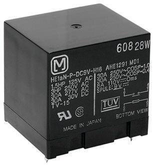 Panasonic PCB Mount Power Relay, 24V dc Coil, 48A Switching Current, SPST