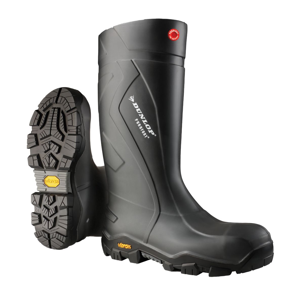 Dunlop Purofort Black Steel Toe Capped Unisex Safety Boot, UK 9, EU 43