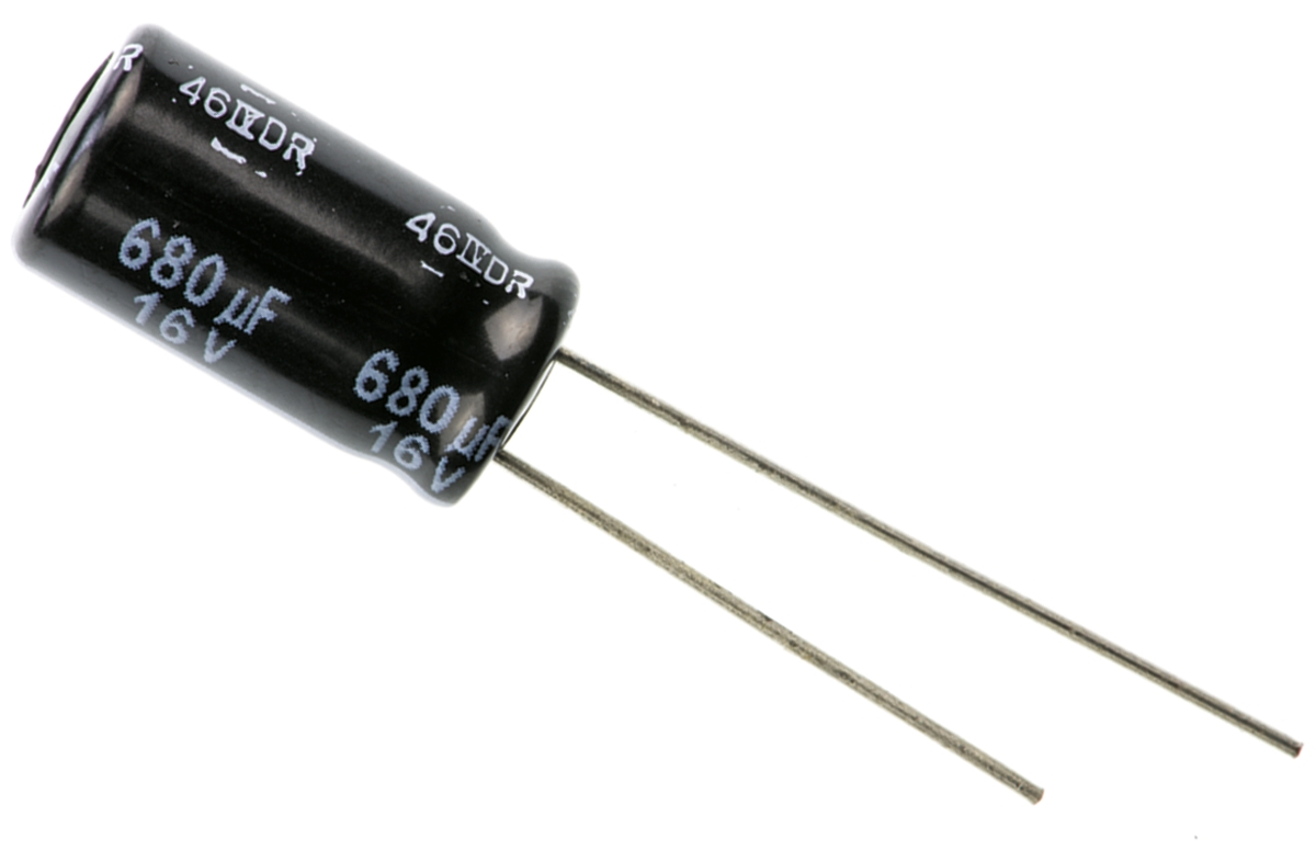 Panasonic 680μF Aluminium Electrolytic Capacitor 16V dc, Radial, Through Hole - EEUFR1C681L