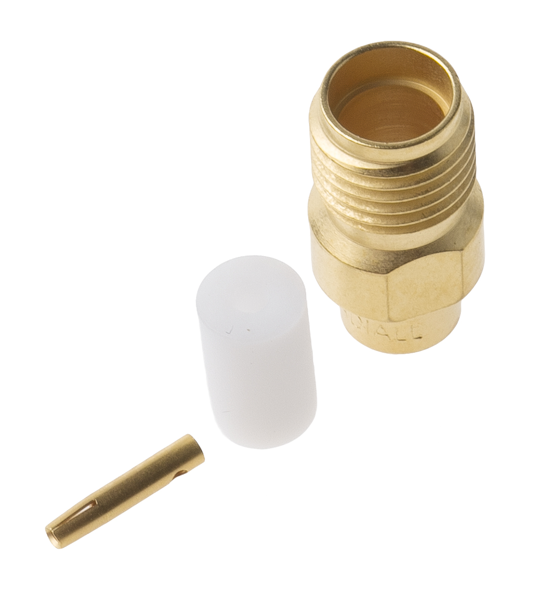 Radiall, Jack Cable Mount SMA Connector, 50Ω, Solder Termination, Right Angle Body