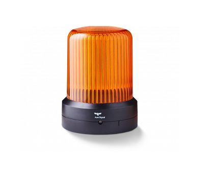 AUER Signal RDM Series Amber Dimming, Flashing, Pulsating, Rotating, Steady, Strobe Beacon, 24 V ac/dc, Base Mount, LED