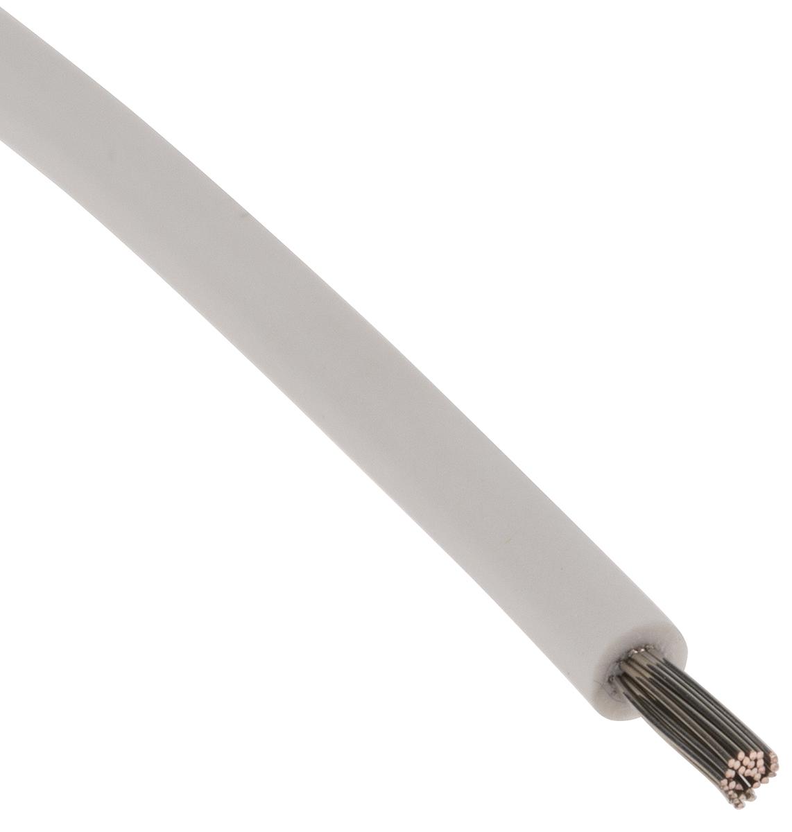 Lapp ÖLFLEX HEAT Series White 1 mm² Hook Up Wire, 17 AWG, 19/0.25 mm, 100m, Silicone Insulation, 50105