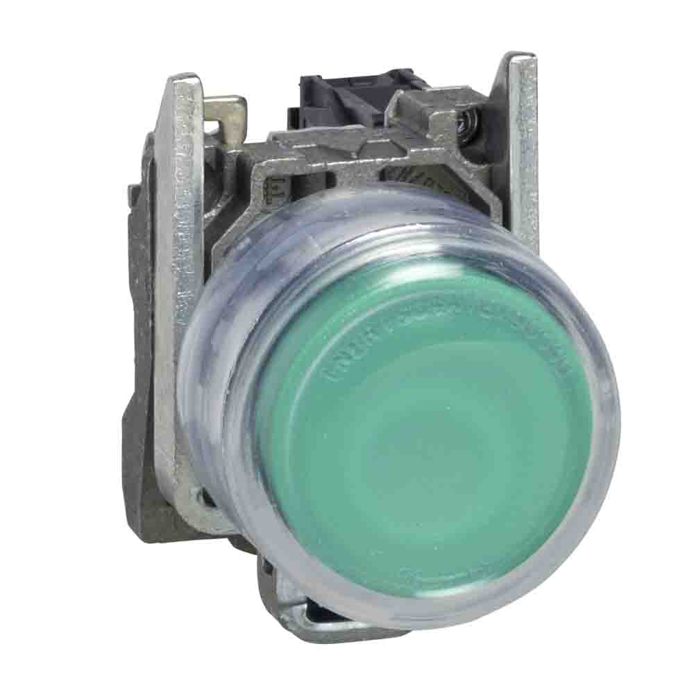 Schneider Electric Harmony XB4 Series Illuminated Push Button Complete Unit, 22mm Cutout, SPST