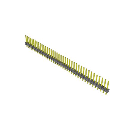 Samtec TSW Series Straight Through Hole PCB Header, 80 Contact(s), 2.54 mm Pitch, 1 Row, Unshrouded