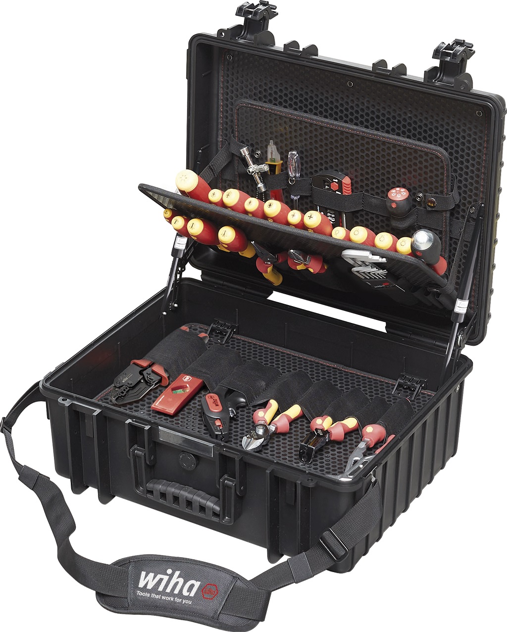 Wiha 83 Piece Electrician Tool Kit with Case, Yes