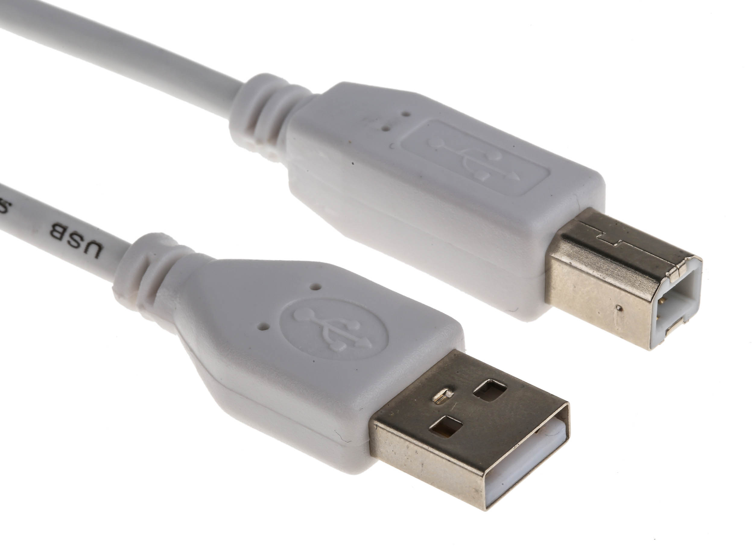 RS PRO USB 2.0, Male USB A to Male USB B, 2m