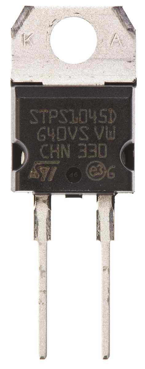 STMicroelectronics 45 V 10 A Diode Schottky 2-Pin TO-220